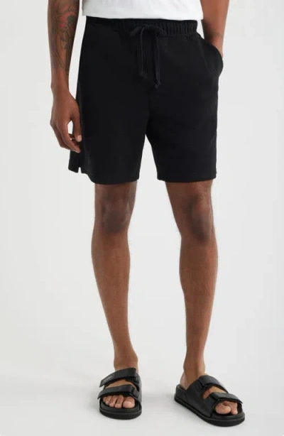 Open Edit Knit Drawstring Shorts In Black