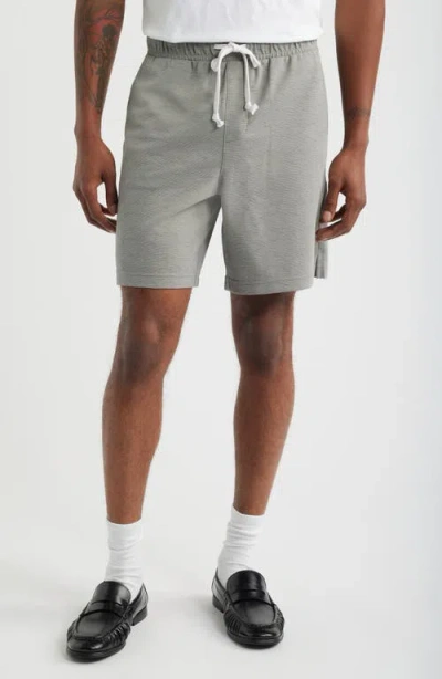 Open Edit Knit Drawstring Shorts In Gray