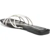 Open Edit Korva Slide Sandal In White Ice