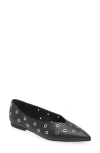 Open Edit Kyler Pointed Toe Flat In Black