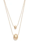 Open Edit Layered Orb Pendant Necklace