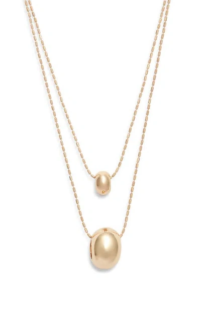 Open Edit Layered Orb Pendant Necklace
