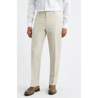 Open Edit Linen Blend Pants In Neutral