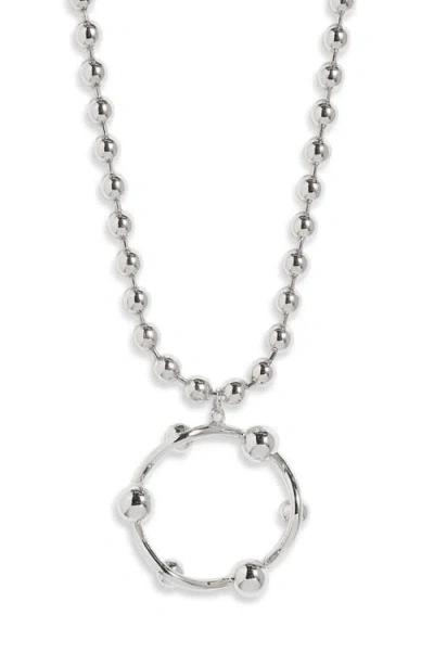Open Edit Long Ball Chain Necklace In Purple