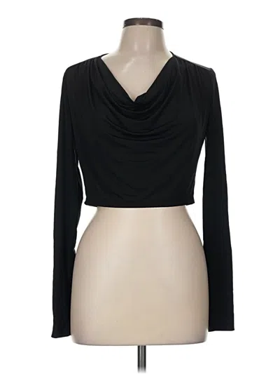 Pre-owned Open Edit Long Sleeve T-shirt In Black
