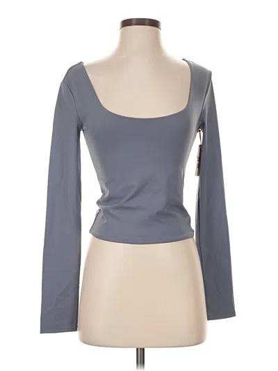 Pre-owned Open Edit Long Sleeve T-shirt In Gray