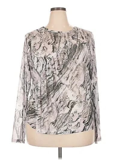 Pre-owned Open Edit Long Sleeve T-shirt In Silver