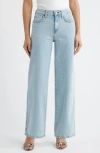 Open Edit Mid Rise Wide Leg Jeans