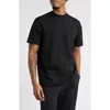 Open Edit Mock Neck T-shirt In Black