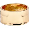 Open Edit Molten Metal Bangle In Gold