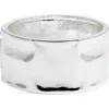 Open Edit Molten Metal Bangle In Silver