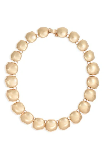 Open Edit Molten Orb Collar Necklace In Gold