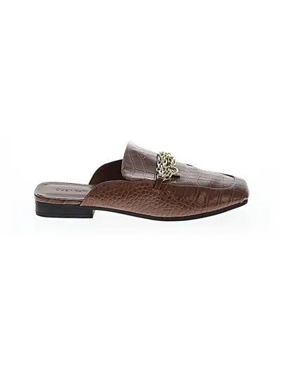 Pre-owned Open Edit Mule/clog In Brown