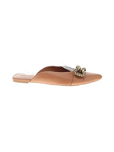 Pre-owned Open Edit Mule/clog In Tan