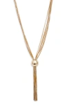 Open Edit Mutichain Y-necklace In Gold