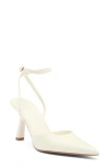 Open Edit Neesha Ankle Strap Pump In Ivory Egret
