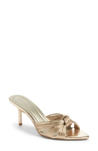 Open Edit Nina Slide Sandal In Gold