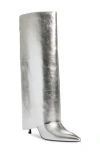 Open Edit Nyomi Tall Boot In Silver Metallic