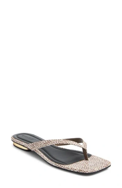 Open Edit Ocean Snakeskin Embossed Flip Flop