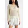 Open Edit Open Stitch Sweater In White