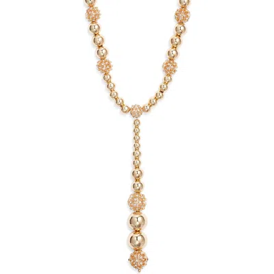 Open Edit Orb Cage Y-necklace In Gold