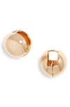 Open Edit Orb Huggie Hoop Earrings In Gold