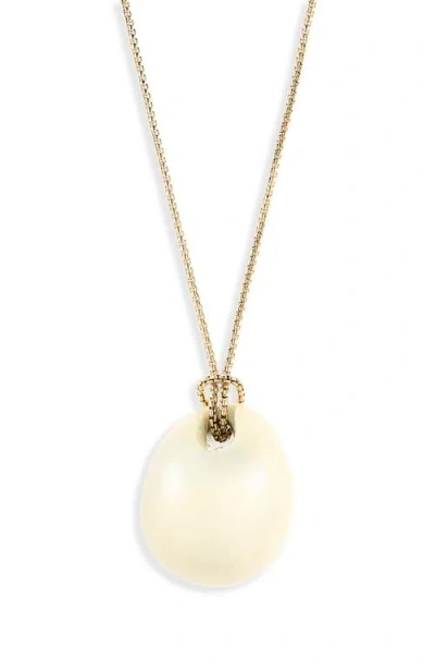 Open Edit Orb Pendant Necklace In Gold