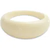 Open Edit Oval Bangle In Neutral