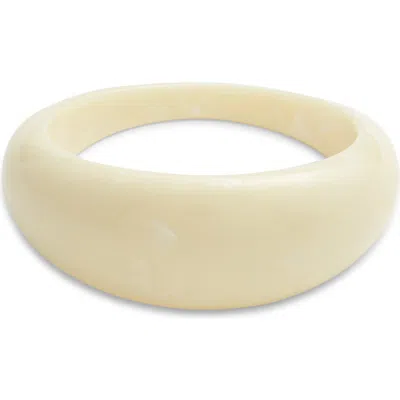 Open Edit Oval Bangle In Neutral