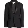 Open Edit Shawl Collar Stretch Wool Blend Dinner Jacket