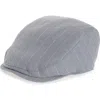Open Edit Pinstripe Driving Cap In Blue