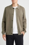 Open Edit Polo Cardigan In Animal Print