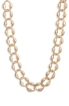 Open Edit Puffy Curb Chain Necklace In Gold