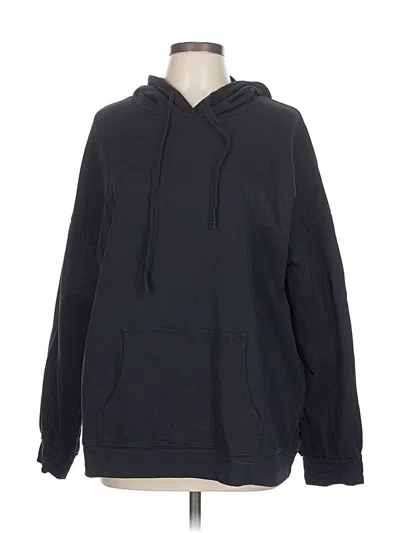 Pre-owned Open Edit Pullover Hoodie In Black