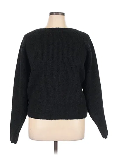Open Edit Pullover Sweater In Black