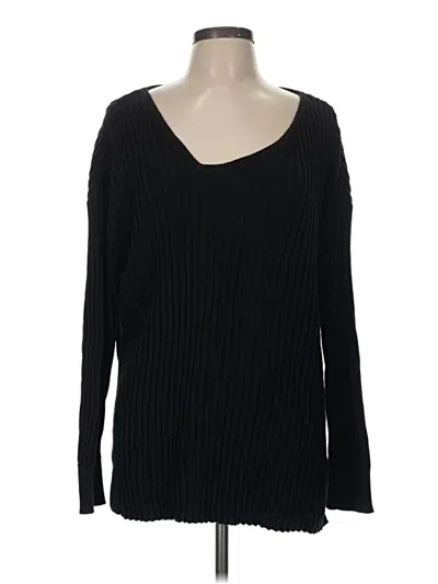 Pre-owned Open Edit Pullover Sweater In Black