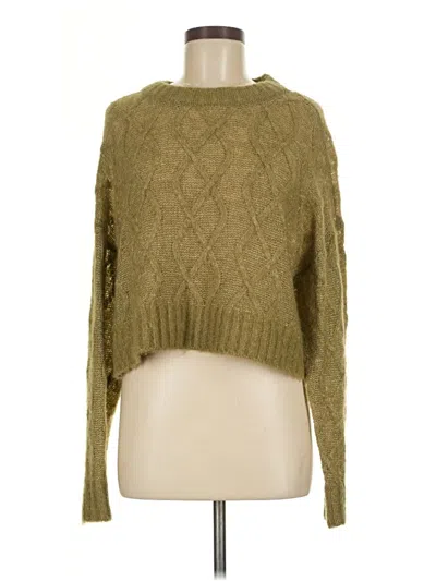 Pre-owned Open Edit Pullover Sweater In Green