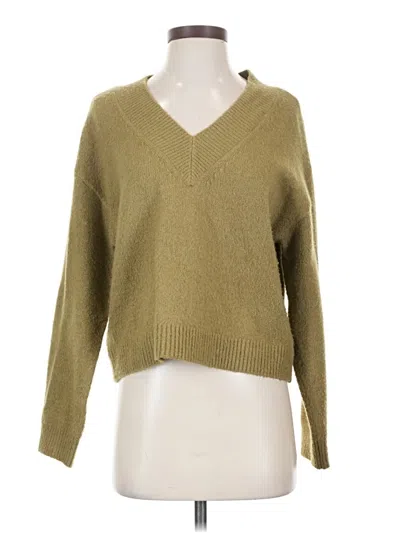 Pre-owned Open Edit Pullover Sweater In Green