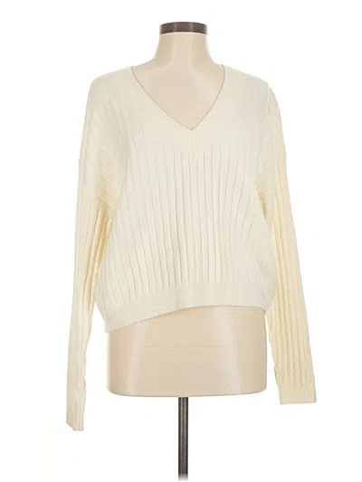 Pre-owned Open Edit Pullover Sweater In Ivory