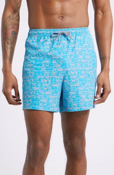 Open Edit Recycled Volley Swim Trunks In Blue