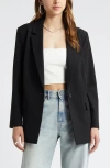 Open Edit Relaxed Fit Blazer In Black