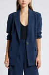 Open Edit Relaxed Fit Blazer In Blue