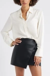 Open Edit Relaxed Fit Long Sleeve Button-up Shirt In Neutral