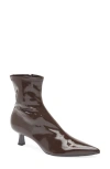 Open Edit Rhila Bootie In Brown Soil Patent