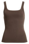 Open Edit Rib Camisole In Brown