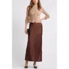 Open Edit Rib Cardigan In Tan Natural