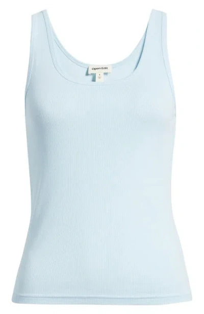 Open Edit Rib Tank In Blue