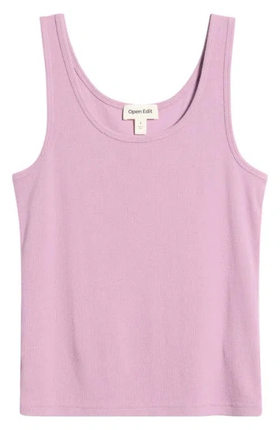 Open Edit Rib Tank In Purple