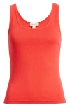 Open Edit Rib Tank In Red
