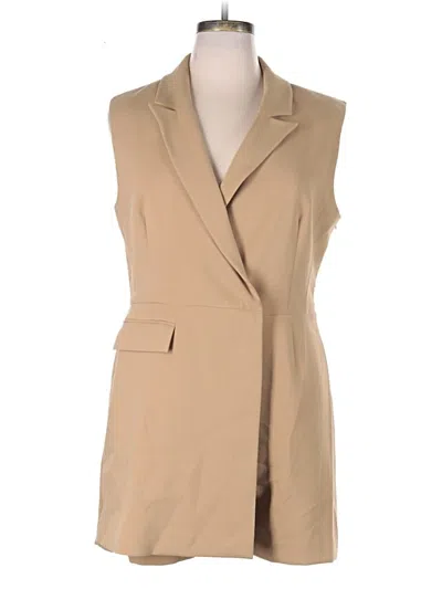 Pre-owned Open Edit Romper In Tan